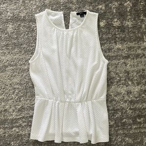 J Crew peplum sleeveless top. XS